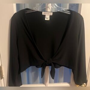 White House Black Market black crop cardigan size S